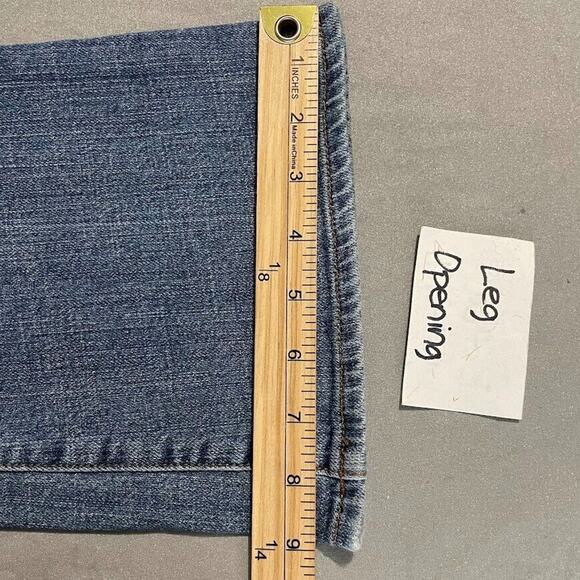 Seven for All Mankind Jeans Size 29 Denim Blue Jeans Low Rise Flare Western Y2K - Picture 14 of 14